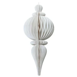 KAEMINGK Suspension de Noël en papier (H80 cm) fermeture Magnétique Blanc Discount