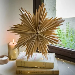 KAEMINGK Suspension de Noël en papier (D30 cm) Étoile glacée Naturel Sale