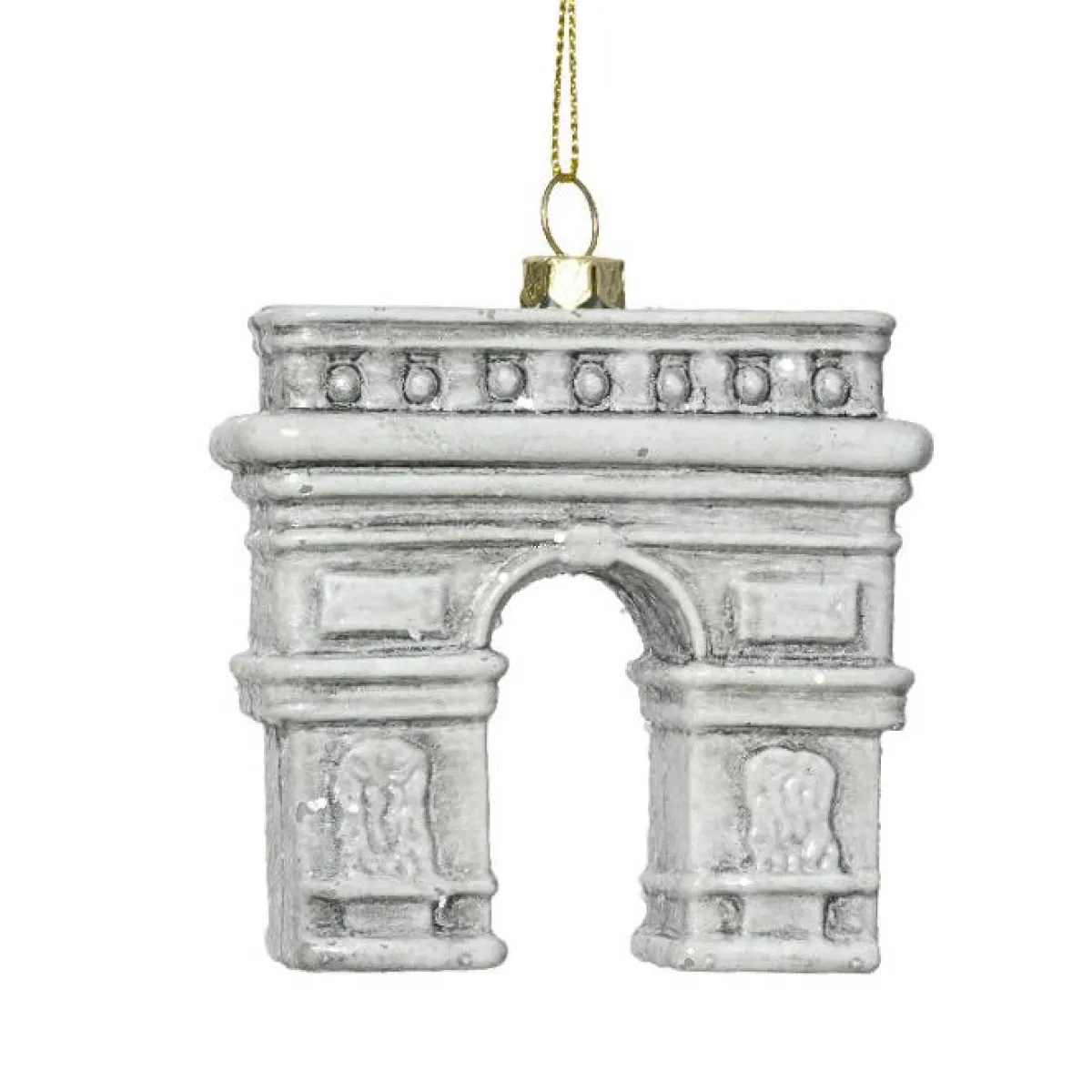 KAEMINGK Suspension de Noël (H16 cm) Arc de Triomphe Gris Discount