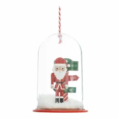 FEERIC LIGHTS Suspension de Noël (H9 cm) Cloche du Père Noël Rouge Outlet