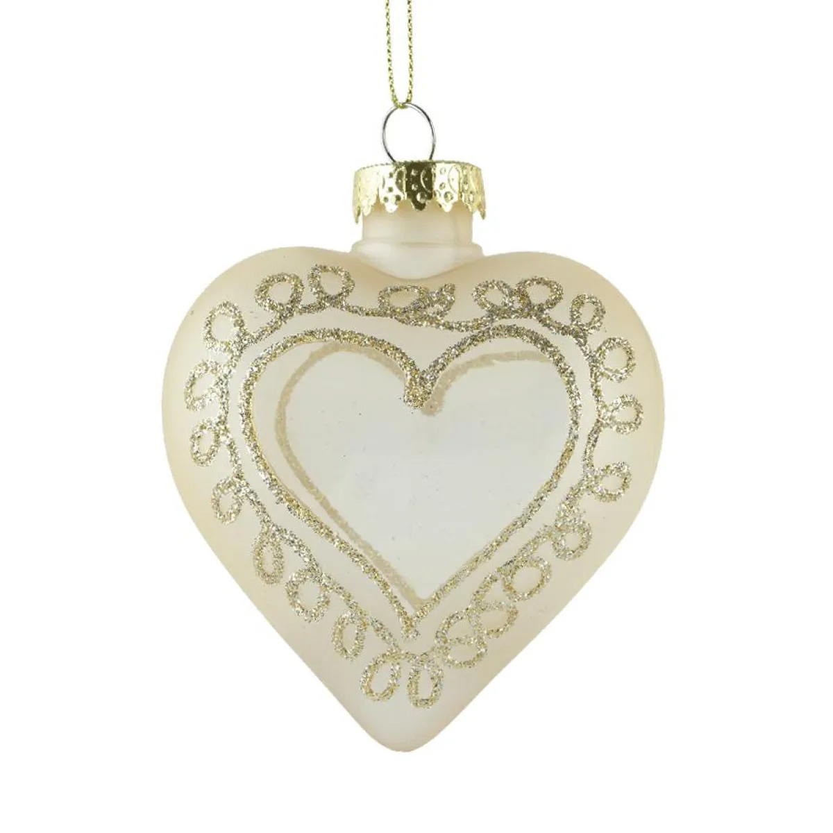 KAEMINGK Suspension de Noël (H10 cm) Coeur enchanteur Transparent Best