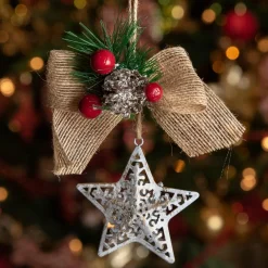 KAEMINGK Suspension de Noël (H15 cm) Décor étoilé Multicolore Sale