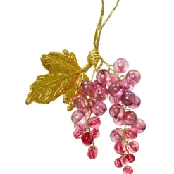 KAEMINGK Suspension de Noël (H11 cm) Grappe givré Figue et or Violet Discount
