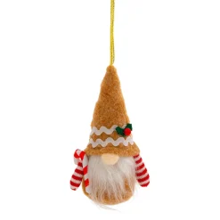 JJA Suspension de Noël (H14 cm) Lutin gourmand Marron clair Outlet