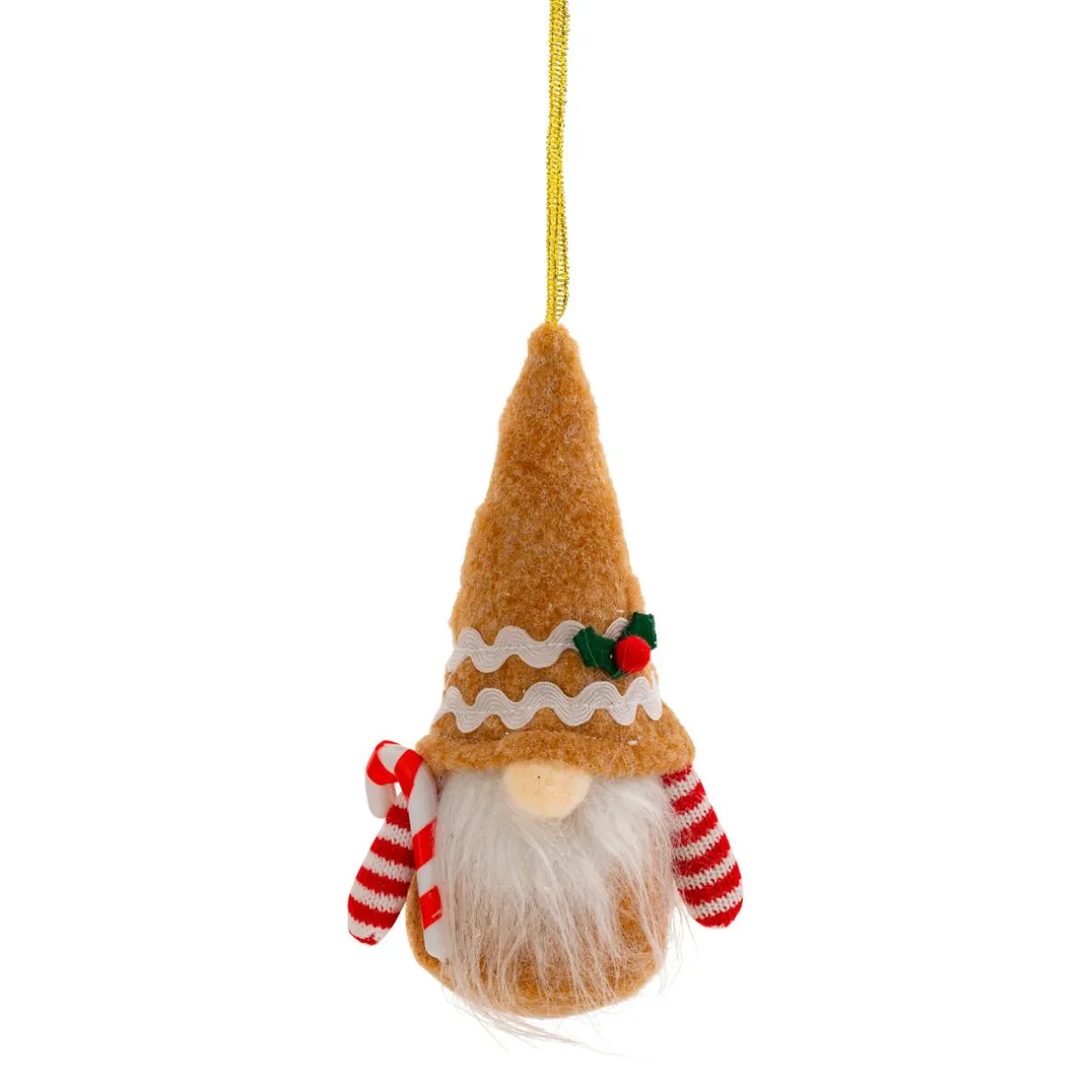 JJA Suspension de Noël (H14 cm) Lutin gourmand Marron clair Outlet