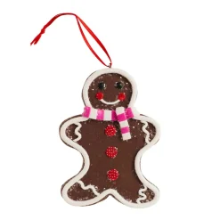 CHRISTMAS DREAM Suspension de Noël (H8 cm) Manala pain d'épices Chocolat Marron Clearance