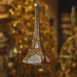 KAEMINGK Suspension de Noël (H16 cm) Tour Eiffel Bronze Marron
