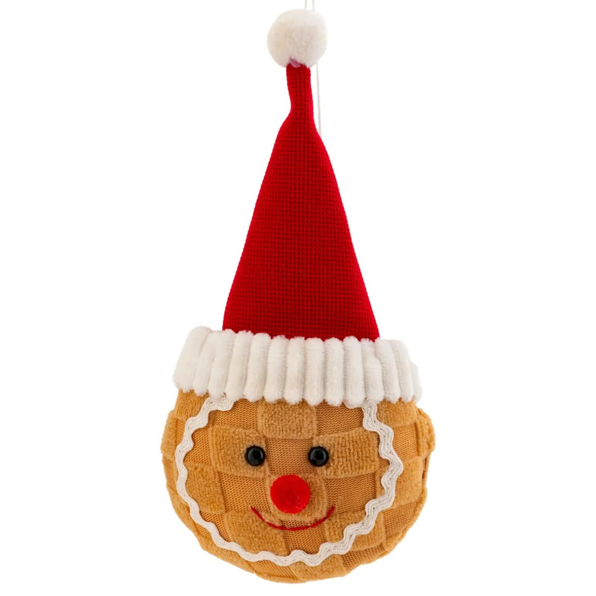 JJA Suspension de Noël (H18 cm) Tête de Pain d'épices Caramel Marron clair Clearance