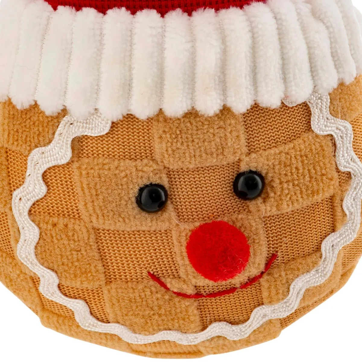 JJA Suspension de Noël (H18 cm) Tête de Pain d'épices Caramel Marron clair Clearance