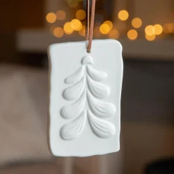 KAEMINGK Suspension de sapin (H10 cm) Oli Blanc Hot