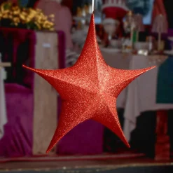 KAEMINGK Suspension géante (D135 cm) Étoile de Noël Christmas Rouge Sale