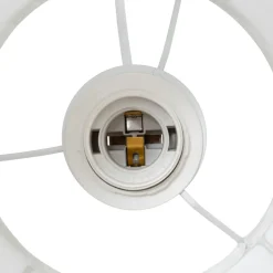 Atmosphera, cru017dateur d'intu017drieur Suspension luminaire coton (25 x 35 cm) Toby Blanc Best
