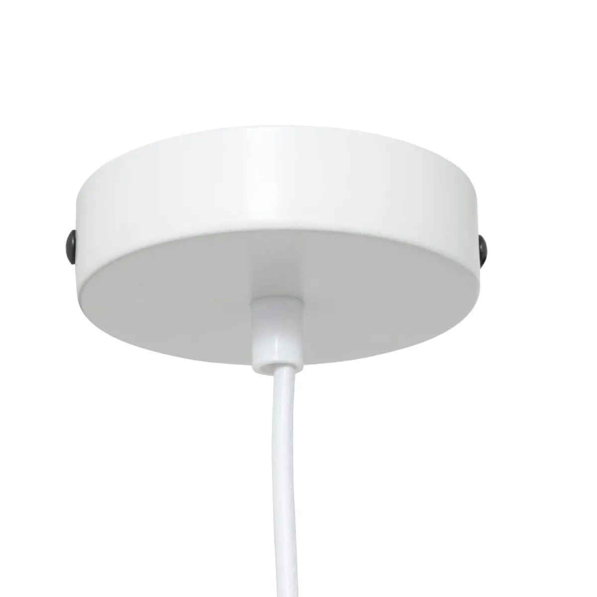 Atmosphera, cru017dateur d'intu017drieur Suspension luminaire coton (37 x 24 cm) Toby Blanc