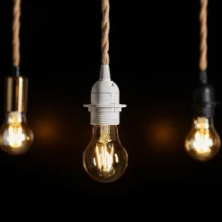 OSTARIA Suspension lumineuse chanvre (H90 cm) Corde he Blanc Clearance