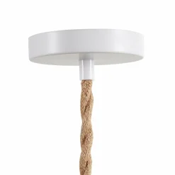 OSTARIA Suspension lumineuse chanvre (H90 cm) Corde he Blanc Clearance