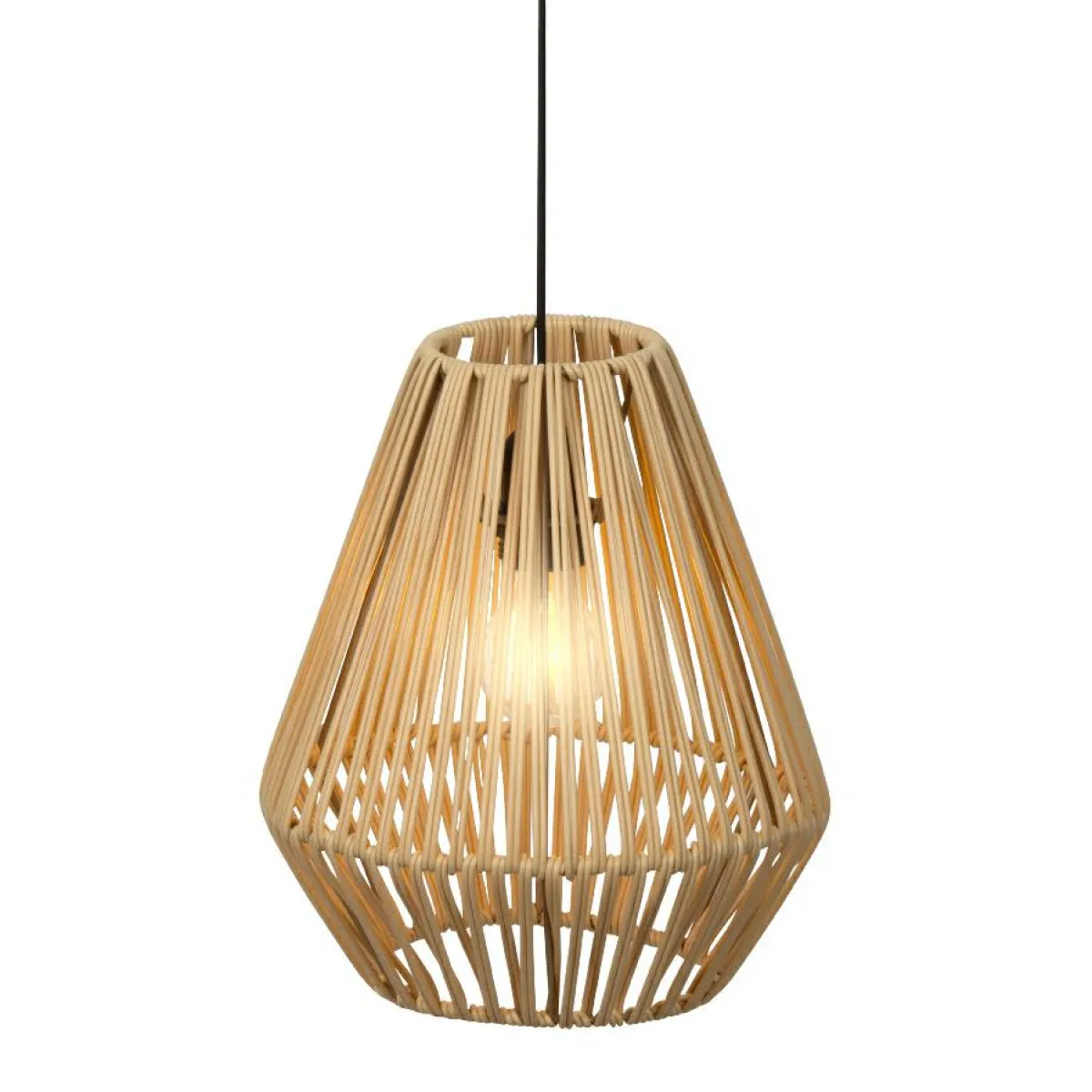 KAEMINGK Suspension lumineuse de jardin à piles 15 LED (H27 cm) Messya Naturel Outlet