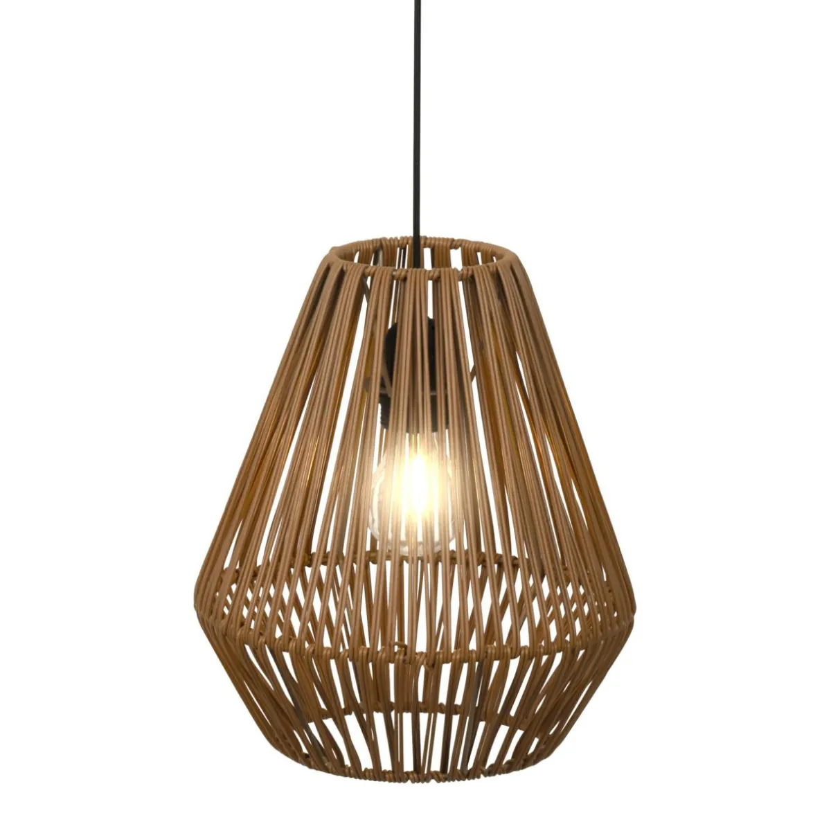 KAEMINGK Suspension lumineuse de jardin à piles 15 LED (H27 cm) Messya Marron Online