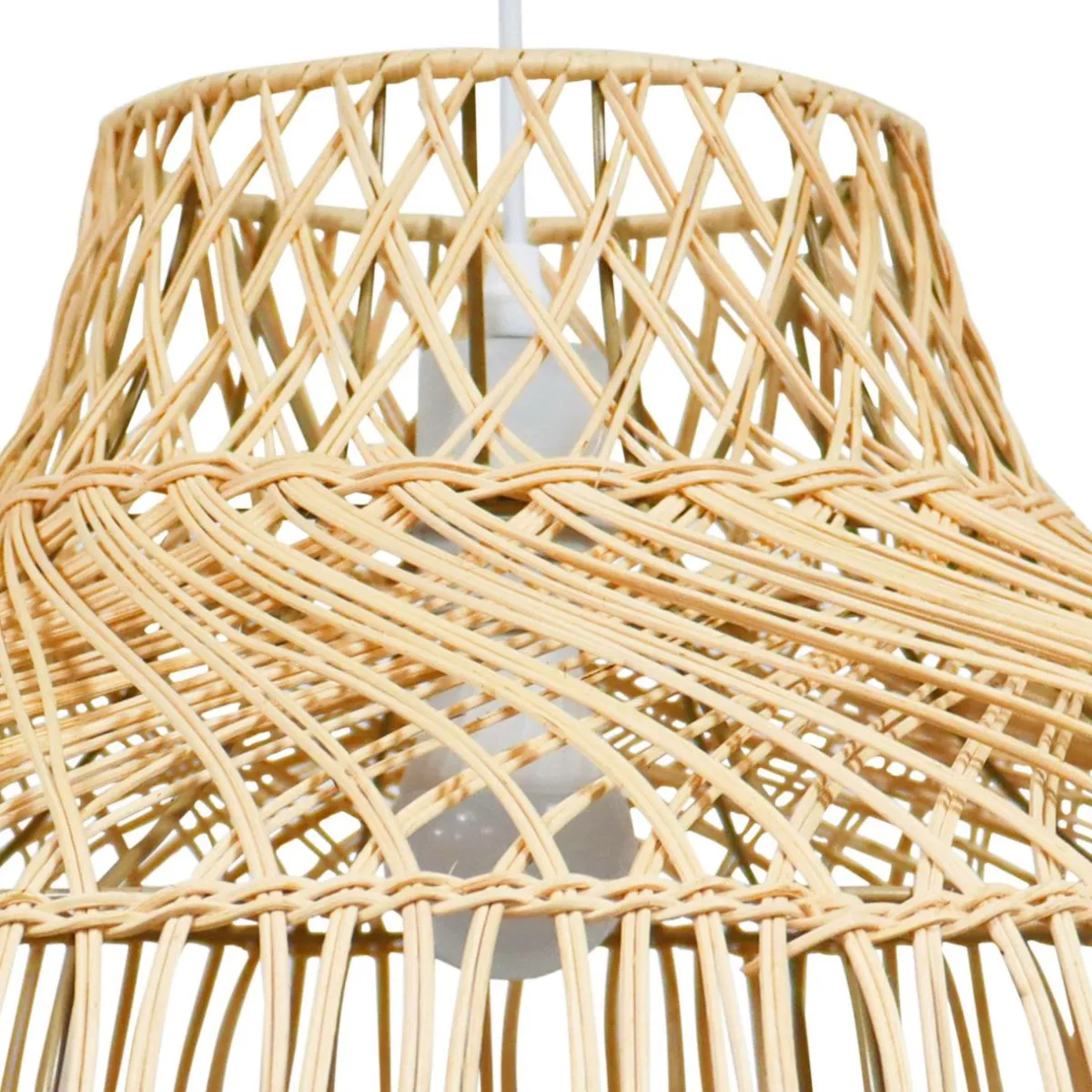 EMINZA Suspension lumineuse en bambou ajouré (D60 cm) Riviera Naturel Hot