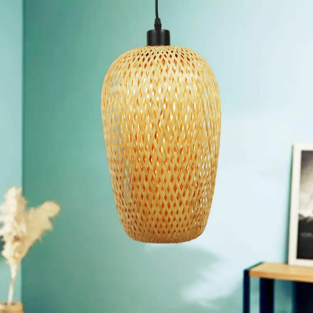EMINZA Suspension lumineuse en bambou (H35 cm) Fuengirola Naturel Online