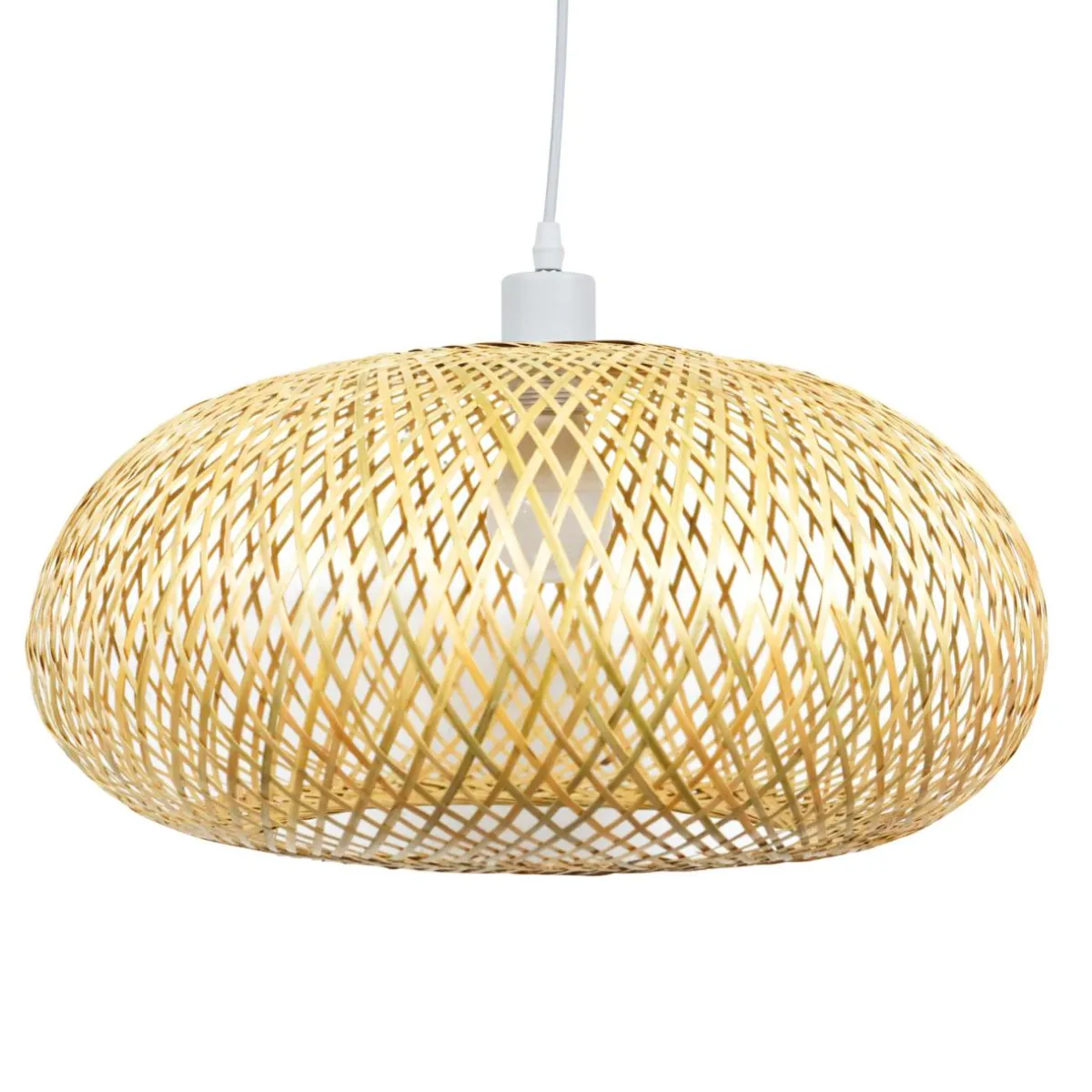 EMINZA Suspension lumineuse en bambou (D46 cm) Rotana Naturel New