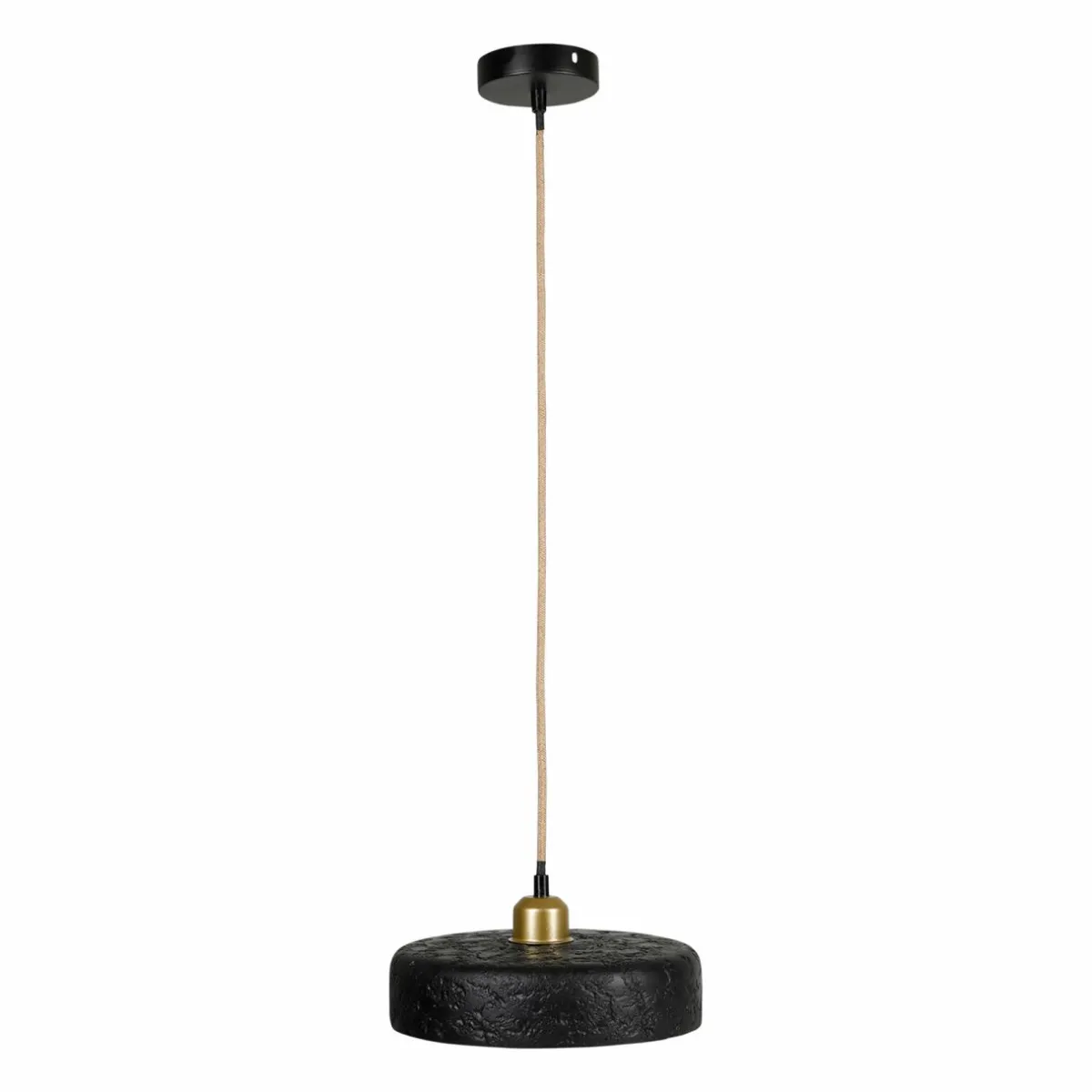 OSTARIA Suspension lumineuse en ciment (D25 cm) Portland Noir Hot