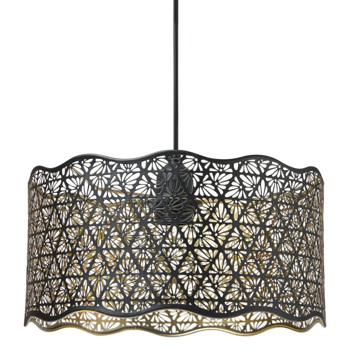 OSTARIA Suspension lumineuse en métal (D30 cm) Farah e Noir Clearance