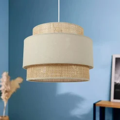 OSTARIA Suspension lumineuse en rotin (D40 cm) Solara Beige Sale