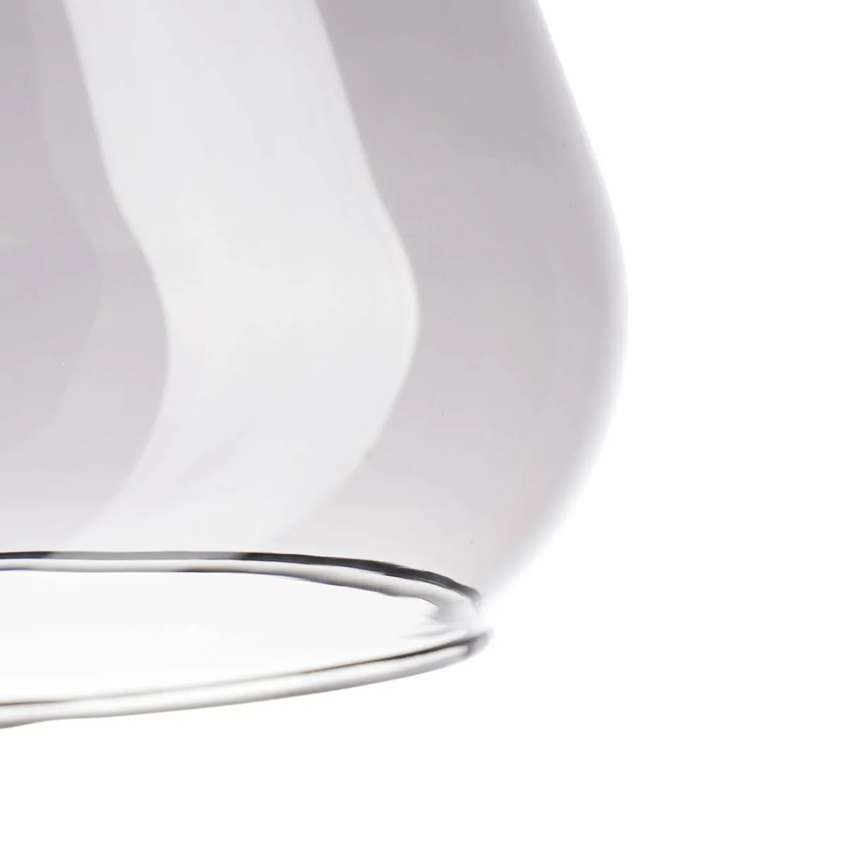 OSTARIA Suspension lumineuse en verre (D24 cm) Dulcia Noir Outlet