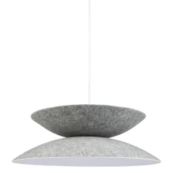 OSTARIA Suspension lumineuse feutre et métal (D46 cm) Nimbus e Gris Sale