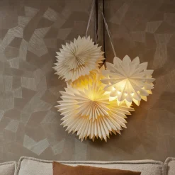 KAEMINGK Suspension lumineuse papier LED (D60 cm) Origami Star chaud Blanc Outlet