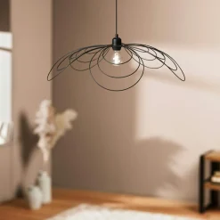 OSTARIA Suspension lumineuse pétale métal (D68 cm) Margaux e Noir Clearance