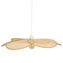 Atmosphera, cru017dateur d'intu017drieur Suspension lumineuse pétales bambou (D62 cm) Rym Naturel Hot