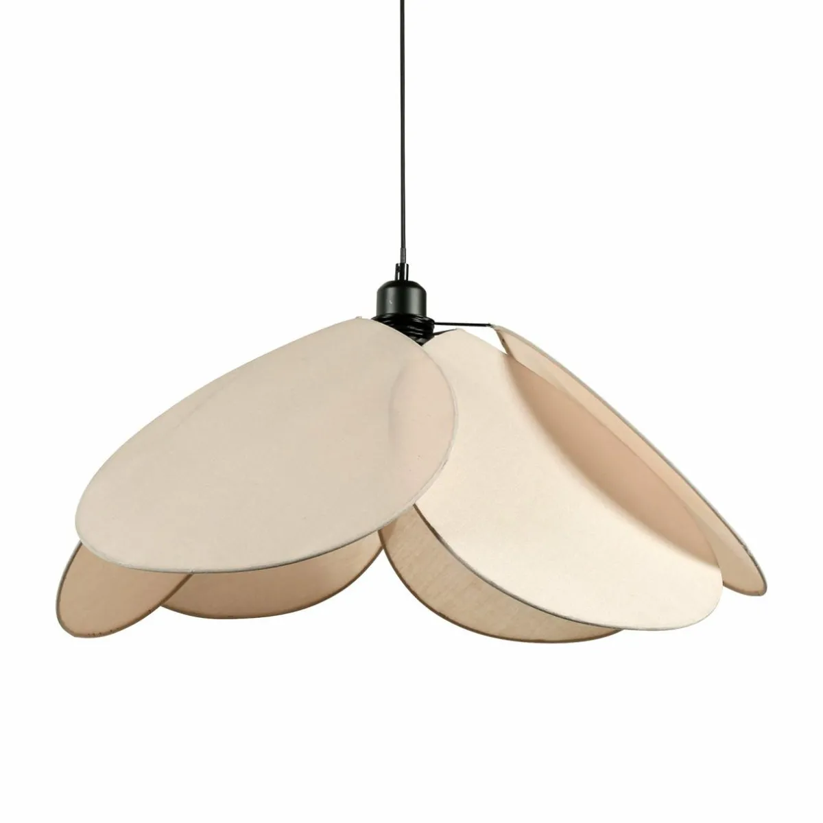 OSTARIA Suspension lumineuse tissu Pétale (D69 cm) Luminosa Taupe clair Outlet