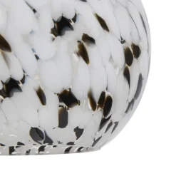 OSTARIA Suspension lumineuse verre et métal (D20 cm) Pepper Noire et he Blanc Online