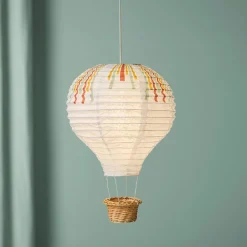 OSTARIA Suspension montgolfière enfant papier (H40 cm) Serpentin Multicolore Hot