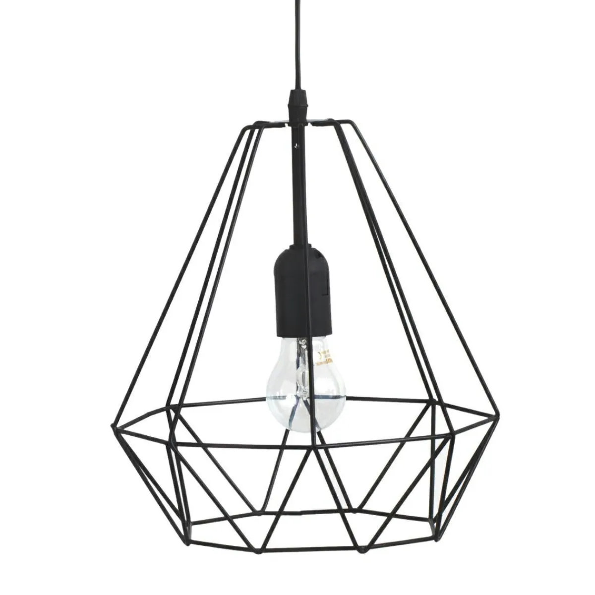 ATMOSPHERA Suspension métal (D25 cm) Diamant Noir Clearance