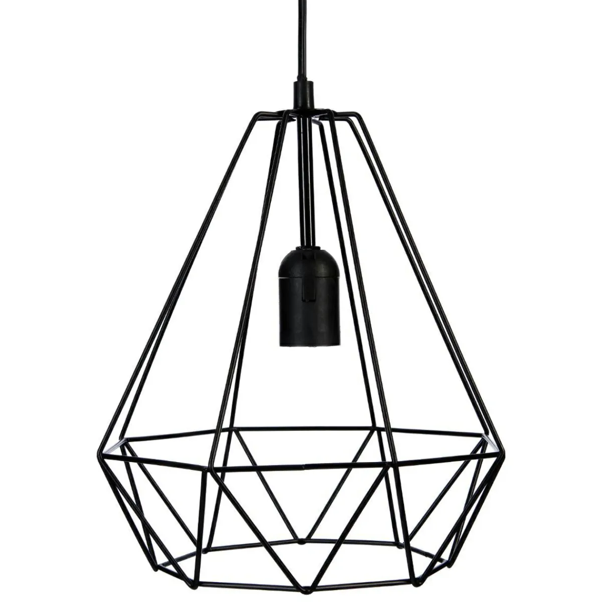 ATMOSPHERA Suspension métal (D25 cm) Diamant Noir Clearance