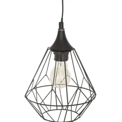 ATMOSPHERA Suspension métal (D19 cm) Diamant Noir