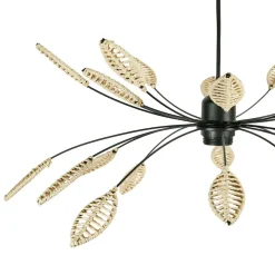 OSTARIA Suspension métal et pétales (D60 cm) Ellisse Beige Hot