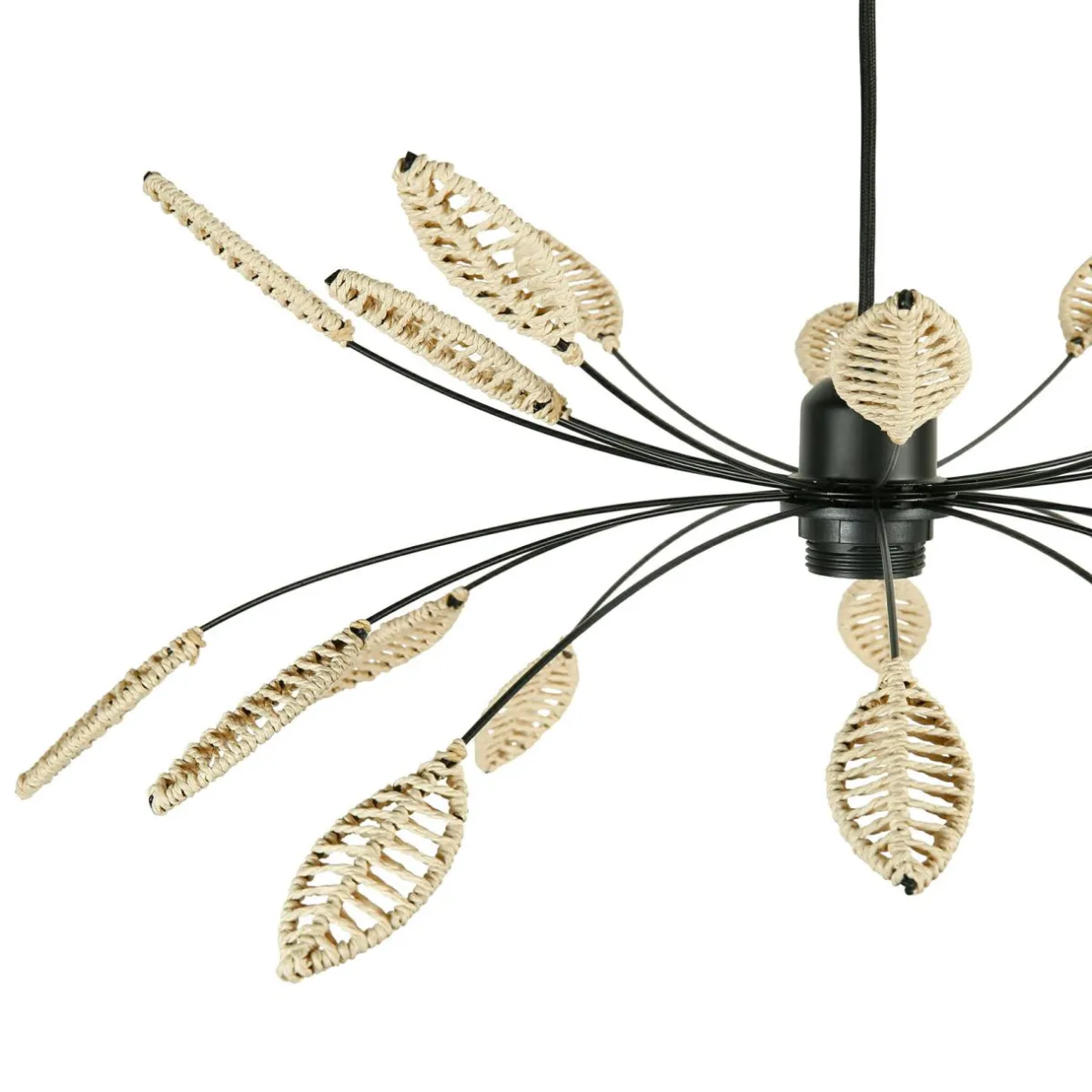 OSTARIA Suspension métal et pétales (D60 cm) Ellisse Beige Hot