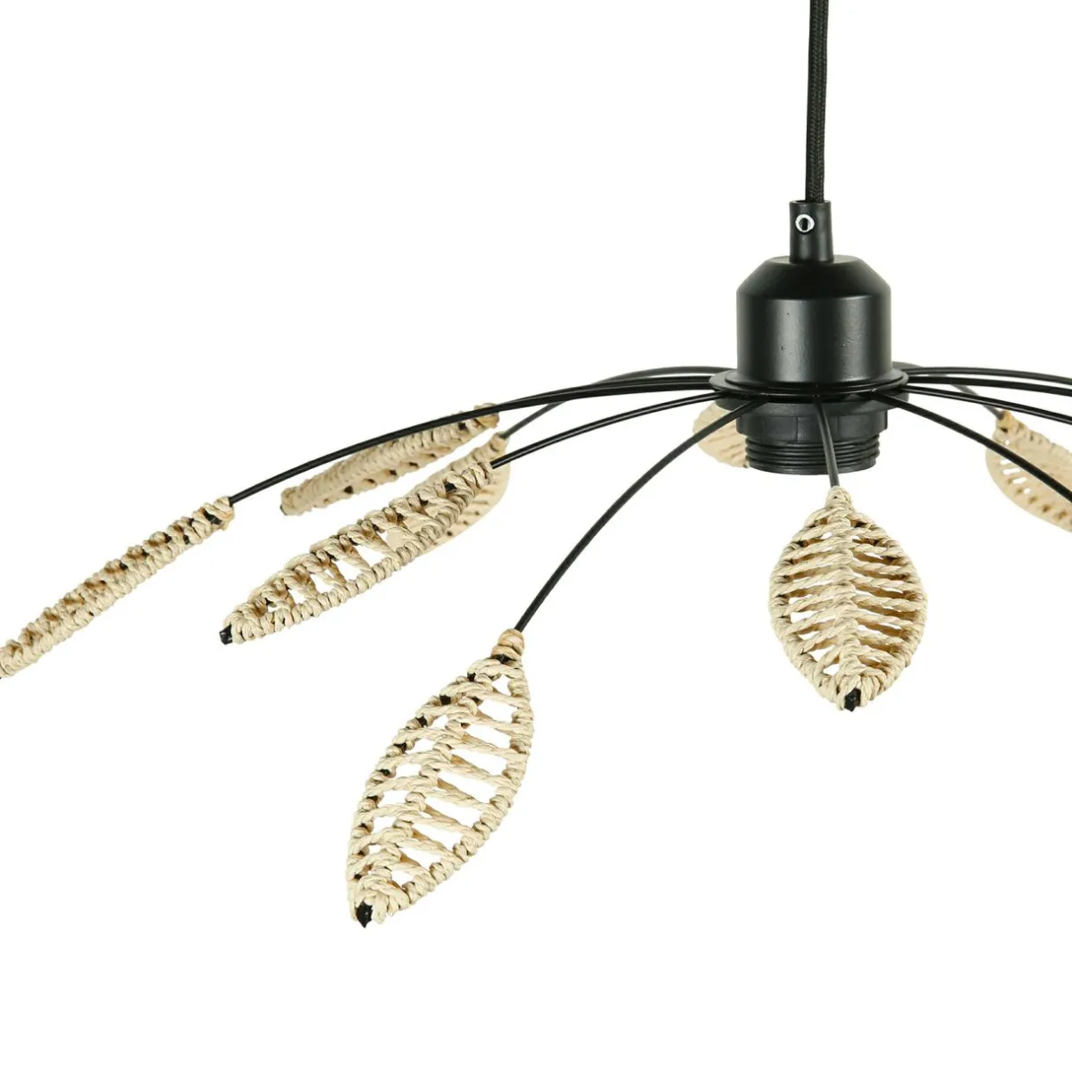 OSTARIA Suspension métal et pétales (D50 cm) Til et beige Noir Discount