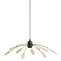 OSTARIA Suspension métal et pétales (D50 cm) Til et beige Noir Discount