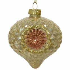 KAEMINGK Suspension précieuse (H12 cm) Sphère d' Or
