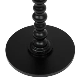 Atmosphera, cru017dateur d'intu017drieur Table à café ronde en bois (H50 cm) Alix Noir Sale