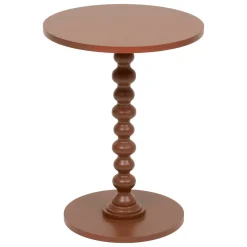 Atmosphera, cru017dateur d'intu017drieur Table à café ronde en bois (H50 cm) Alix Terracotta Orange Discount