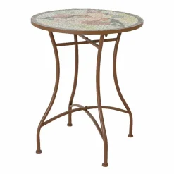 #N/A Table bistrot ronde en mosaïque Aberdeen Marron Hot