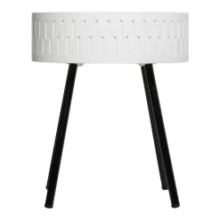 ATMOSPHERA Table coffre en bois (H45 cm) Shiro he Blanc New