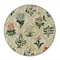 EMINZA Table d'appoint ronde en mosaïque (H46 x D39 cm) Coimbra Crème Beige Discount