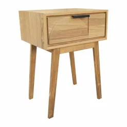 EMINZA Table de chevet (H58 cm) Hanoï Naturel Bois Sale