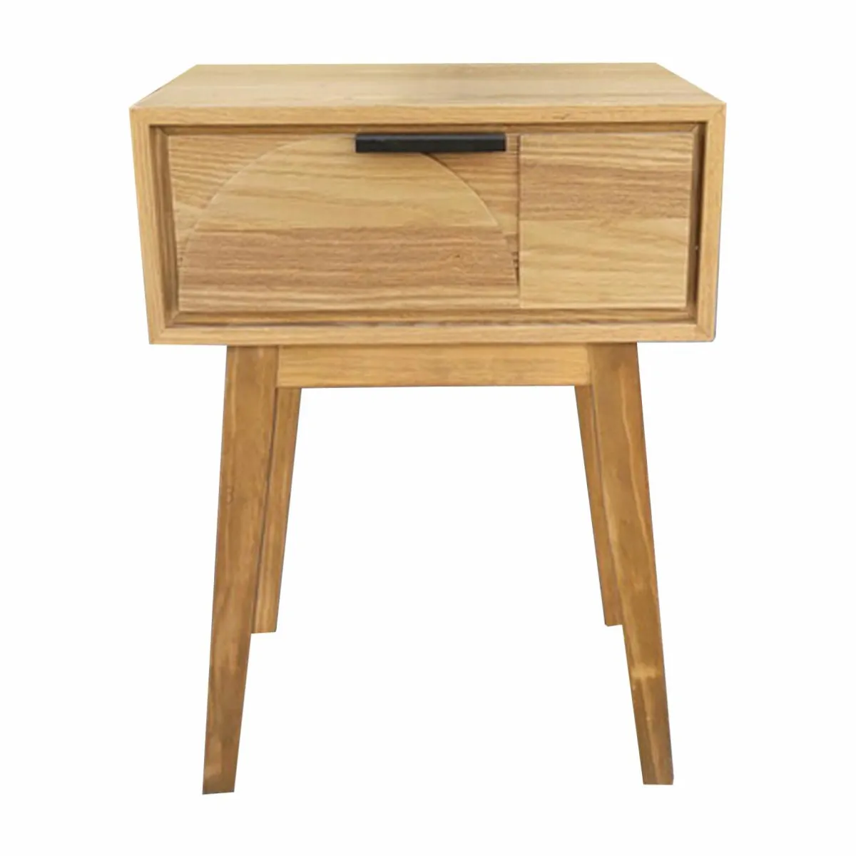 EMINZA Table de chevet (H58 cm) Hanoï Naturel Bois Sale